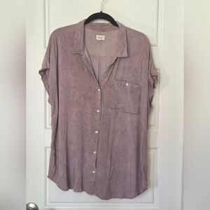id:23 Button Front Blouse
